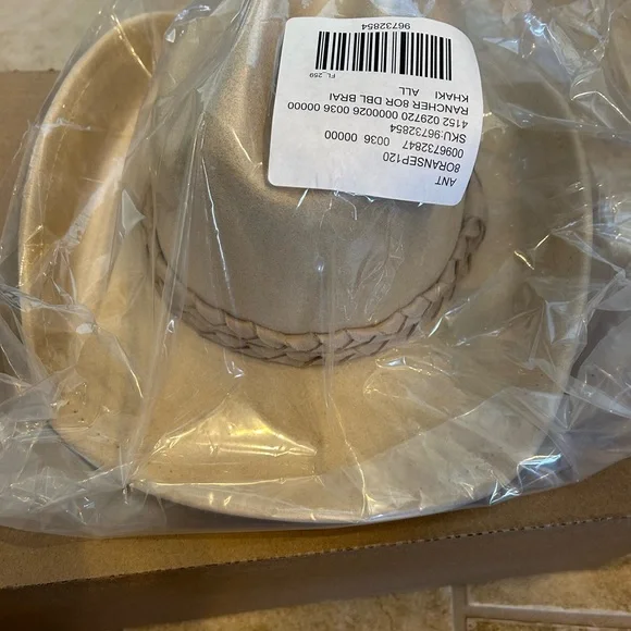 Anthropologie 8 Other Reasons Rancher Hat, NWT, Cream Color